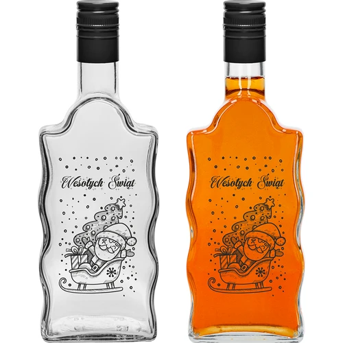 Klasztorna-flaska 500 ml med skruvkork, tryck ”Tomten”, 1 st. - 2