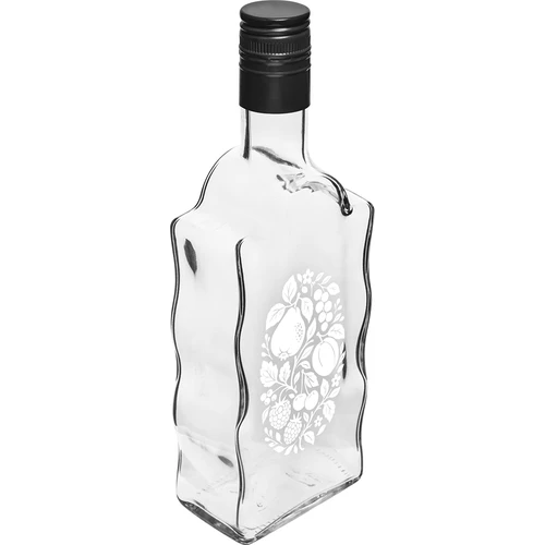 Flaska Klasztorna 500 ml med skruvkork och tryck ”Frukter”, mönster 1