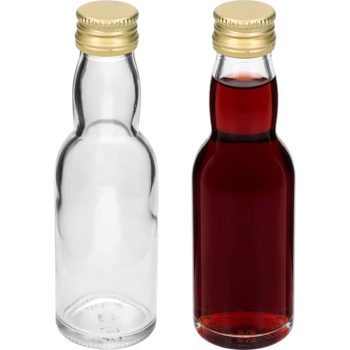 Flaska ”Maluch” med guldfärgat skruvlock, 40 ml, 10 st. - 5