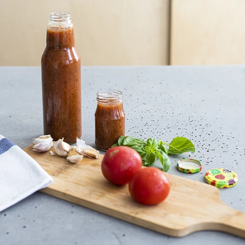 Flaska TO för juice 750ml med lock fi43 - 6st. - 4