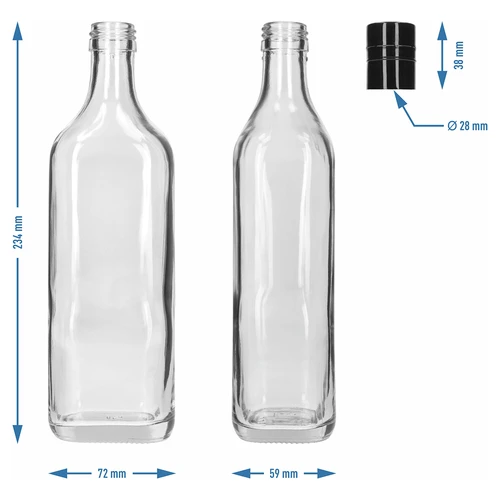 Flaska Walker 500 ml med skruvkapsyl, 1 st - 5