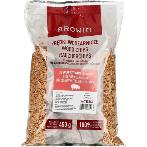 Flis för rökning/grillning 70% al + 30% bok, 450 g, kl. 2