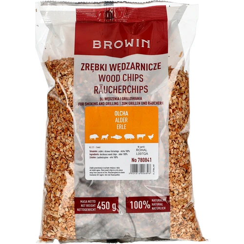 Flis för rökning/grillning, al, 450 g, kl. 2