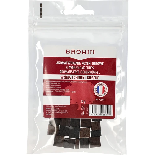 Franska ekkuber, kraftigt rostade, aromatiserade - Körsbär, 20g - 2