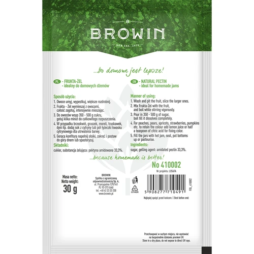 Frukta-Gel - Pektin för sylt och marmelad, 15 st. - 3