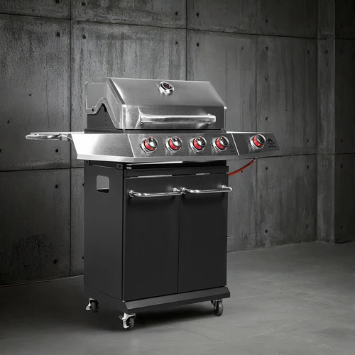 Gasolgrill dragON BBQ101, 11,7 kW, svart-silver - 4
