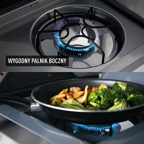 Gasolgrill dragON BBQ101, 11,7 kW, svart-silver - 7