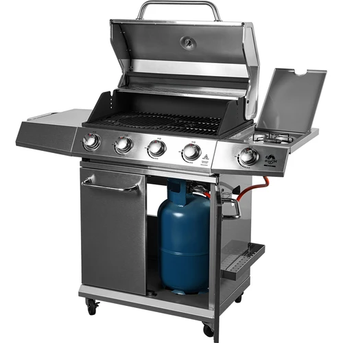 Gasolgrill dragON BBQ201, 18,8 kW, silver - 2