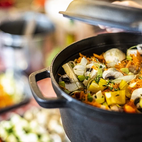 Gjutjärnsgryta med stekpanna, 5 L + 1 L - 14