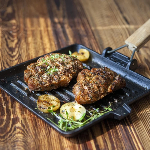 Gjutjärnspanna fyrkantig, 22 cm - 7