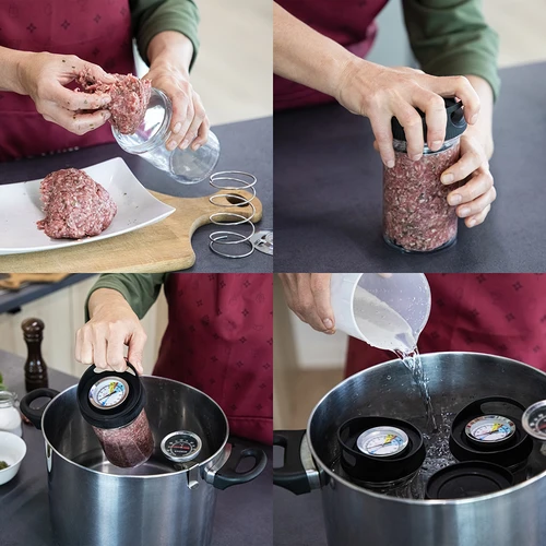 Glas-skinkkokare - DUO-set, för 2 x 450 g - 12