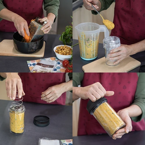 Glas-skinkkokare - DUO-set, för 2 x 450 g - 13