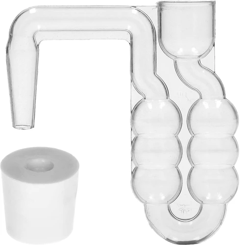 Glasballong 5L med propp och jäsrör - 7