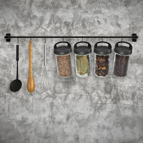 Glasbehållare 545 ml, med lock för upphängning - 6