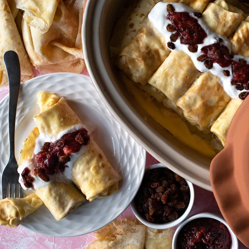 Glaserad romersk gryta 4,5 L (meandrar) - 14