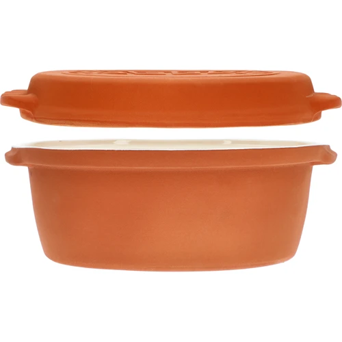 Glaserad romersk gryta 4,5 L (meandrar) - 4