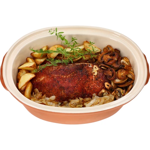 Glaserad romersk gryta 4,5 L (meandrar) - 11