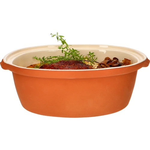 Glaserad romersk gryta 4,5 L (meandrar) - 12