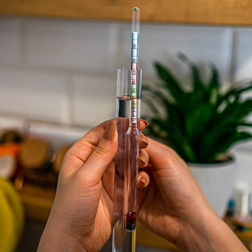 Glasfiltreringskolonn med alkoholmätare, silikonslang och kokoskol - 8