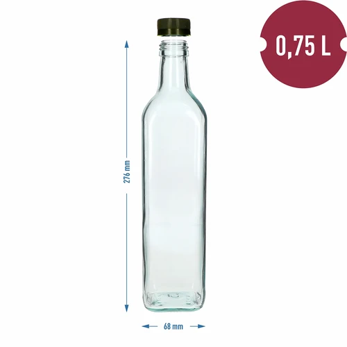 Glasflaska Marasca 750ml - 4