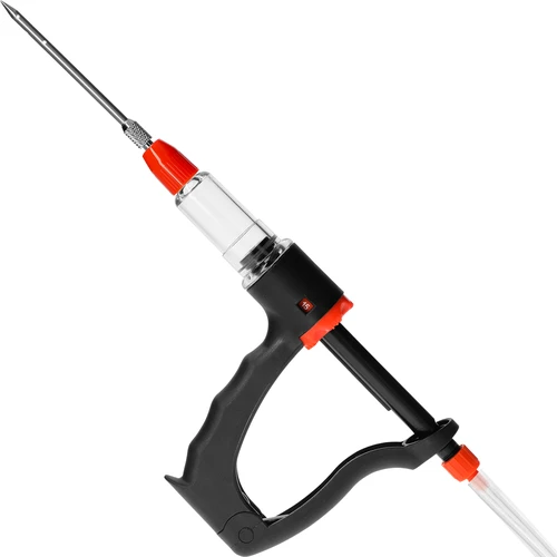 Halvautomatisk charkuterispruta med nålset och slang - 3