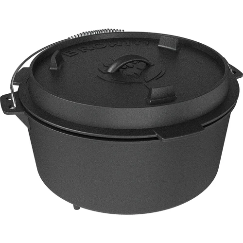 Hängande gjutjärnsgryta med stekpanna - 3