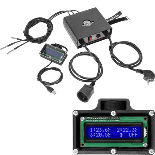 hawkSTILL Wi‑Fi IQ‑set – destillationstermometer med Wi‑Fi och display - 2