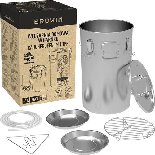 Hemrökugn i gryta, 35 L, för gasspis - 7