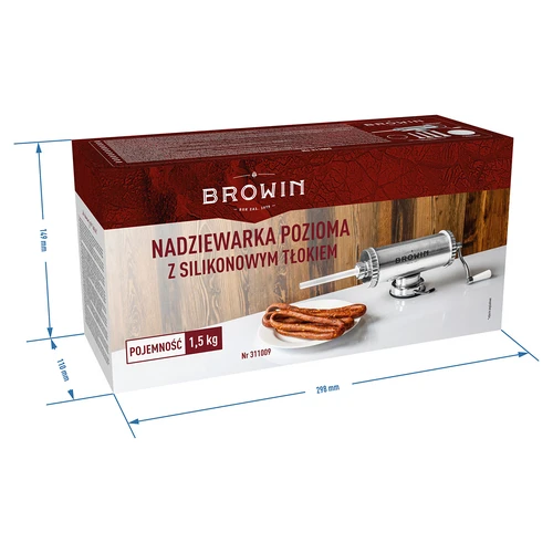 Horisontell korvstoppare 1,5 kg med silikonkolv - 11