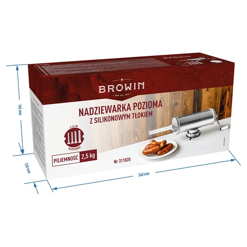 Horisontell korvstoppare 2,5 kg med silikonkolv - 11