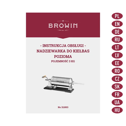 Horisontell korvstoppare 3 kg - 10