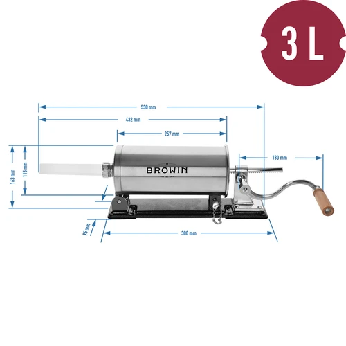 Horisontell korvstoppare 3 kg - 11