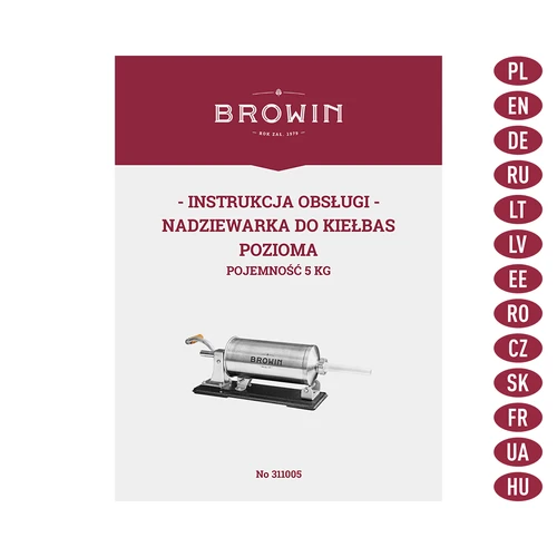 Horisontell korvstoppare 5 kg - 9