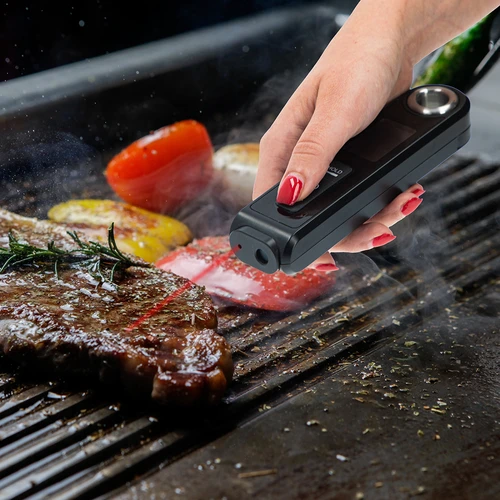 Infraröd kökstermometer, kompakt, med vikbar sond - 14