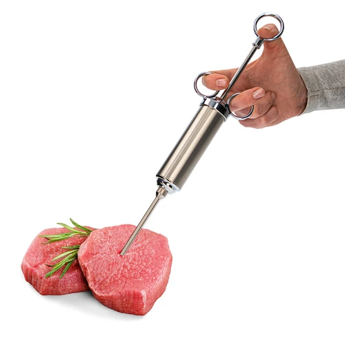 Injektor i rostfritt stål 60 ml + 2 nålar - 8