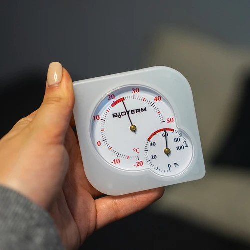 Inomhus bimetalltermometer med hygrometer (-20 till +50°C) mix - 10