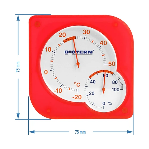 Inomhus bimetalltermometer med hygrometer (-20 till +50°C) mix - 6