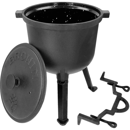 Jägarkittel i gjutjärn med emaljerad insida, 8 L - 3