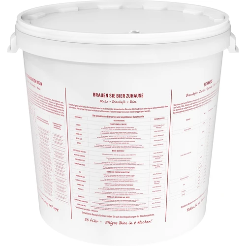 Jäsningsbehållare 30L med lock och kran DE - 6