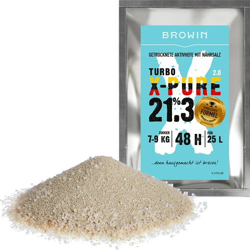 Jäst Turbo X-Pure 21,3 %, 48 h, 25 L - 3