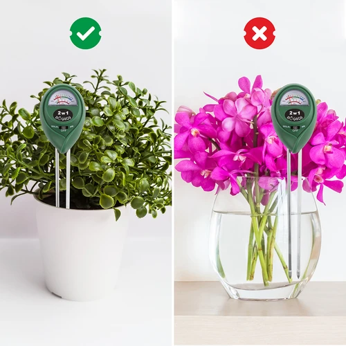 Jordtestare 2i1 - pH, fuktighet - 8