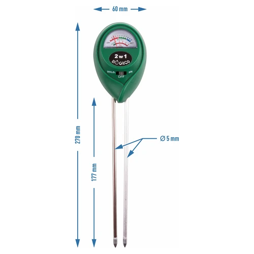 Jordtester 2-i-1 - pH och fukt - 4