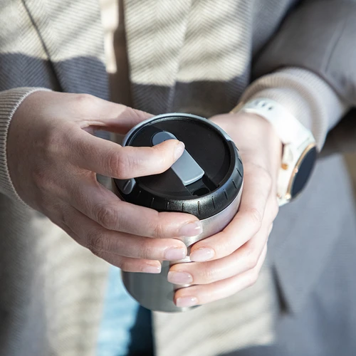 Kaffekvarn - elektrisk, med kvarnstenar, med bryggare och mugg - 19