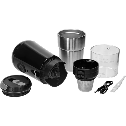 Kaffekvarn - elektrisk, med kvarnstenar, med bryggare och mugg - 6