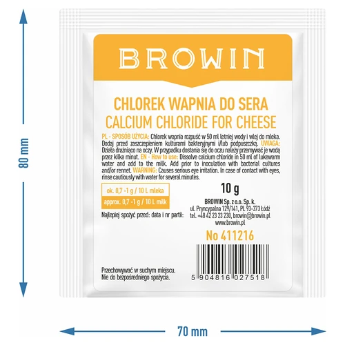 Kalciumklorid för ost, 10 g - 11