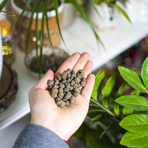 Keramzit för krukväxter, trädgårdsskötsel och skogar i glas, 4-10 mm, 2L - 10