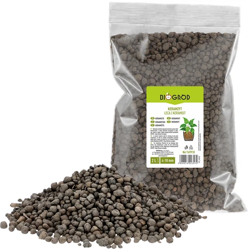 Keramzit för krukväxter, trädgårdsskötsel och skogar i glas, 4-10 mm, 2L
