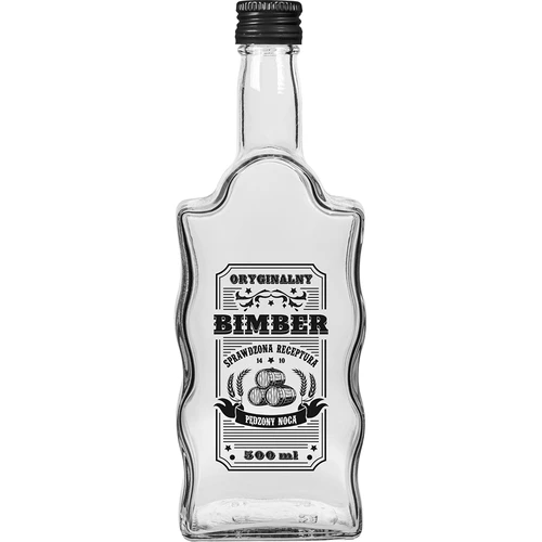 Klasztorna-flaska 500 ml med skruvkork, tryck "Bimber", 1 st. - 3