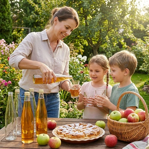 Klubowa-flaska 500 ml med guldfärgad skruvkapsyl, set om 6 st. - 9
