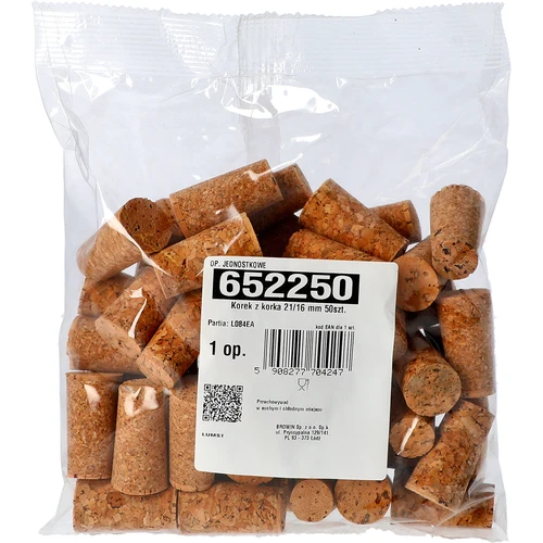 Kork av kork 21/16 mm 50 st. - 3